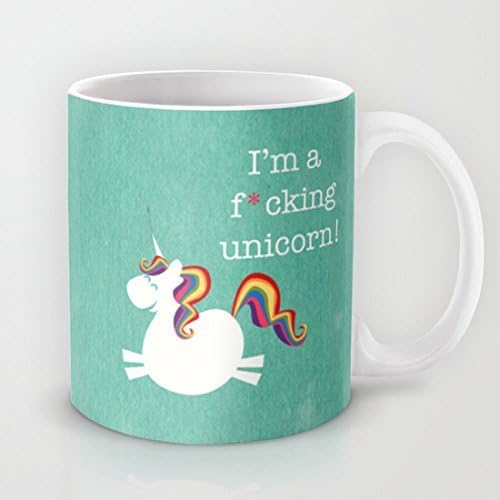 luRouse Unicorn Im a maturely speaking unicorn Coffee/Tea Mug 3.7" x 3.1" ,11oz