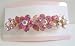 Flower Hair Barretted Fully Sparkling w/ Crystals Embedded On Each Flower Hair Barrette Clip (BRAND NEW)