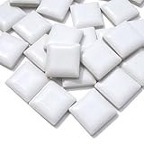 モザイクタイル ２２．５mm角 ホワイト ２４ピース入り クラフトタイル