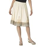 Merona® Border Print/Medallion Embroidered Skirt - Angel Food