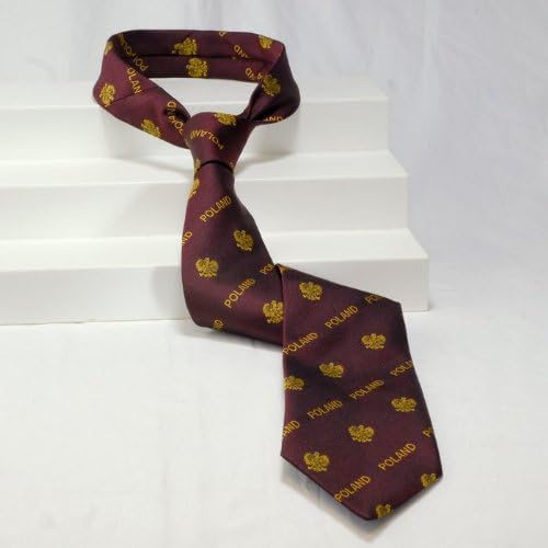 Mens Tie - POLAND with Eagle