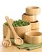 Kitchen & Housewares : The Cellar Natural Wood 7-Piece Bowl Set