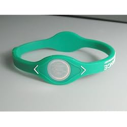 Power Balance Silicone Wristband Bracelet --(Color:green; Size: L)