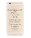 iPhone 6 Plus / 6S Plus Compatible , Colorful Flexible Ultra Slim Translucent iPhone Case Cover - Unicorn Quote