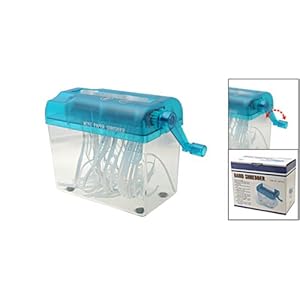 Gino Mini Hand Wind Portable Mechanic Paper Shredder