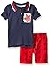 Boys Rock Baby Boys' 2 Piece Short Set Star Polo