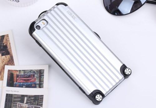 Harvest Hakw Luxury Miak Travel Luggage Carrier Suitcase Bag Case Hard Cover For Iphone5/5s in Silver