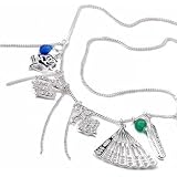 ROCAWEAR White Gold Plated RW CHARM Necklace