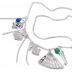 Rocawear White Gold Plated Rw Charm Necklace