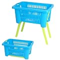 XXL W�schekorb mit ausklappbaren Beinen Stand -38 Liter- W�schebox W�schesammler