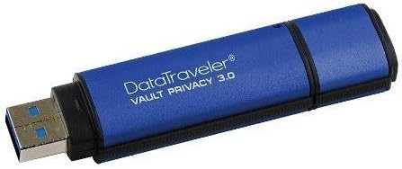 Kingston DTVP30/64GB DataTraveler Vault Privacy 3.0 - 64 GB - Password Protection, Encryption Support, Water Proof