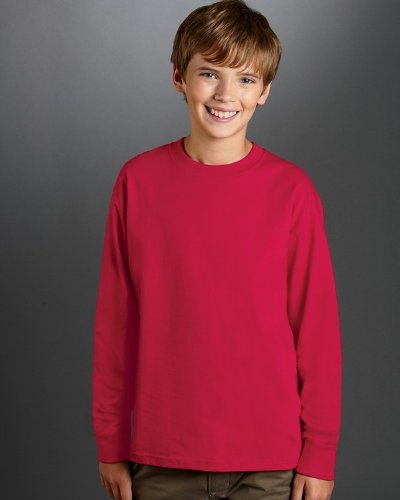Fruit of the Loom Youth 5 oz., 100% Heavy Cotton HD Long-Sleeve T-Shirt -