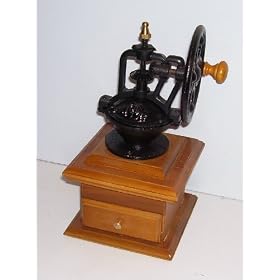 Classic Wheel Crank Manual Coffee Grinder Antique Look