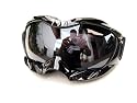 RAVS SKIBRILLE SNOWBOARDBRILLE BLACK SILVER LENS!