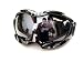 RAVS SKIBRILLE SNOWBOARDBRILLE BLACK SILVER LENS!