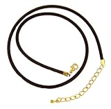 Necklace Cord For Pendants - D50 - Brown Velvet Flock - 20