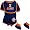 Illinois Fighting Illini Navy Blue Infant Bib & Bootie Set