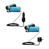 Essential Kit for the Panasonic SDR-S25 Video Camera includes a Car and Wall Charger - uses Gomadic TipExchange Technology