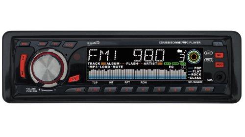 413exiB26aL Supersonic SC 1964UM MP3/CD Receiver with AM/FM Radio, USB/SD Inputs, AUX In & Detachable Panel 4 Channel 200W P.M.P.O.