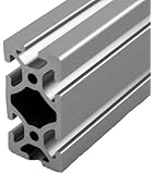 Faztek 15QE1530 Aluminum 6063-16 T-Slotted Heavy Extrusion with Clear Anodize Finish, 97" Length x 1-1/2" Width x 3" Height