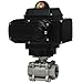 W.E. Anderson 3-Piece NPT SS Ball Valve, WE02-DMD01-A, 3/4" Modulating NEMA 4X Electric Actuator