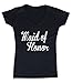 P&B The Brides Maid of Honor Women's V-Neck, M, Black
