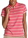 IZOD Women's Striped Cap Sleeve Polo Shirt