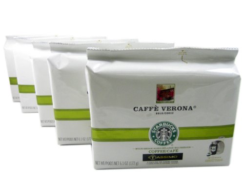 Tassimo T-Disk: Starbucks Verona Coffee T-Disc Pods (Case of 5 packages; 60 T-Discs Total) by Coffee Pods