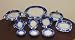 Blue and White Porcelaine Plate 10 pc Collection in Miniature