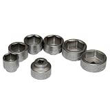 Great Neck OEM 27197 3/8-Inch Drive Oil Filter Removal Socket Set, 7-Piece