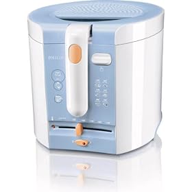 Philips - HD6107 - Friteuse - 1kg - blanc/bleu
