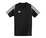 ADIDAS Junior T12 Team Short Sleeve Tee, Black, M