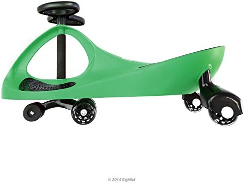 EIGHTBIT Swivel Car Rolling Ride On Car - Indoor / Outdoor - Green