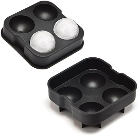 Best Quality 4-Cavity Silicone Ice Ball Maker Mold Sphere Tray
