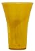 Colorful Art Glass yellow Trumpet Vase 7 1/2"H x 5 1/4"D