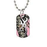 the Tree Browning Cutter Logo Pink Camo Fashion Image Custom Unique Personalized Dog Tag Necklaces, dogtag size About 1.3X 2.2 inches Ideal Gift