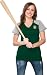 Oakland Athletics Women's Dark Green Energy V-Neck T-Shirt