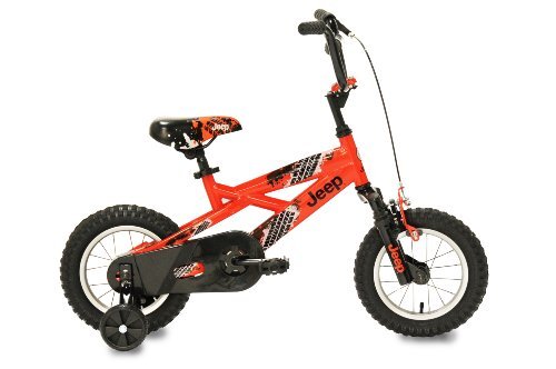 12-Inch Boys' Bike With Rugged Steel Frame - Jeep Boy's Bike (12-Inch, Orange/Black)