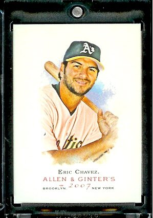 2007 Topps Allen & Ginter # 229 Eric Chavez Oakland Athletics Baseball Card