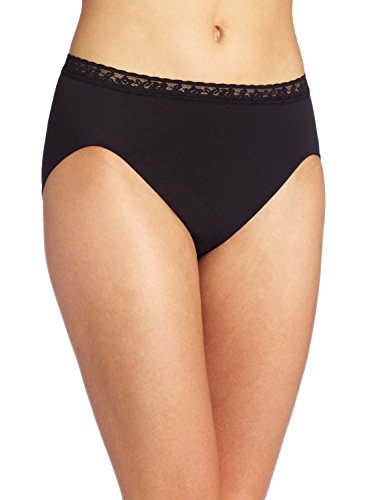 Bali Women's Comfort Revolution Seamless Lace Hi Cut Panty