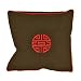 EXP Handmade Dark Brown & Red Cotton Cushion Cover / Pillow Sham - Chinese Symbol of Long Life
