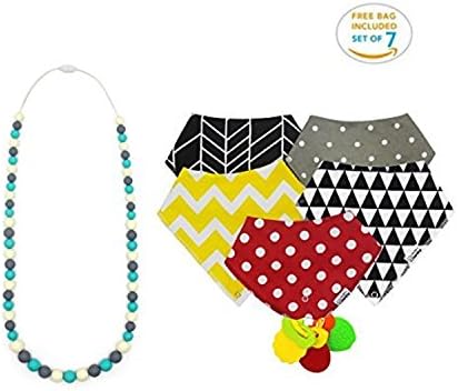 RARITYUS Bandana Drool Bibs Cotton Drool Bib for Teething Toddlers Babies Unisex (red)