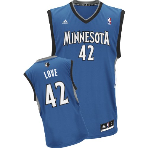 NBA Men's Minnesota Timberwolves Kevin Love Revolution 30 Road Replica Jersey (Blue, X-Large)