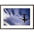 Boeing 737 on Landing Approach to Tullamarine Airport, Melbourne, Australia Collections Framed Photographic Poster Print by Glenn Beanland, 29x21