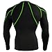 emFraa Men Women Skin Tight Compression Base layer Black Running Shirt S ~ XXL
