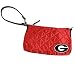 University of Georgia Quilted Wristlet, Bright Red