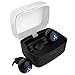 Syllable D900S Bluetooth Earbuds Sweatproof Sport Stereo Headsets with Microphone and Charging Station - Black
