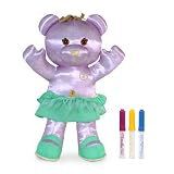 Doodle Bear Large w/ Washable Marker Drew - Dazzlin Makeover Bear