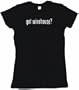 got winehouse? Women's Tee Shirt Medium-Black Babydoll (petite fit)