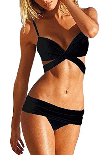 Bandage Push Up Sexy 2PCS Swimwear Bikini Set Beachwear Swimsuit Bikinis